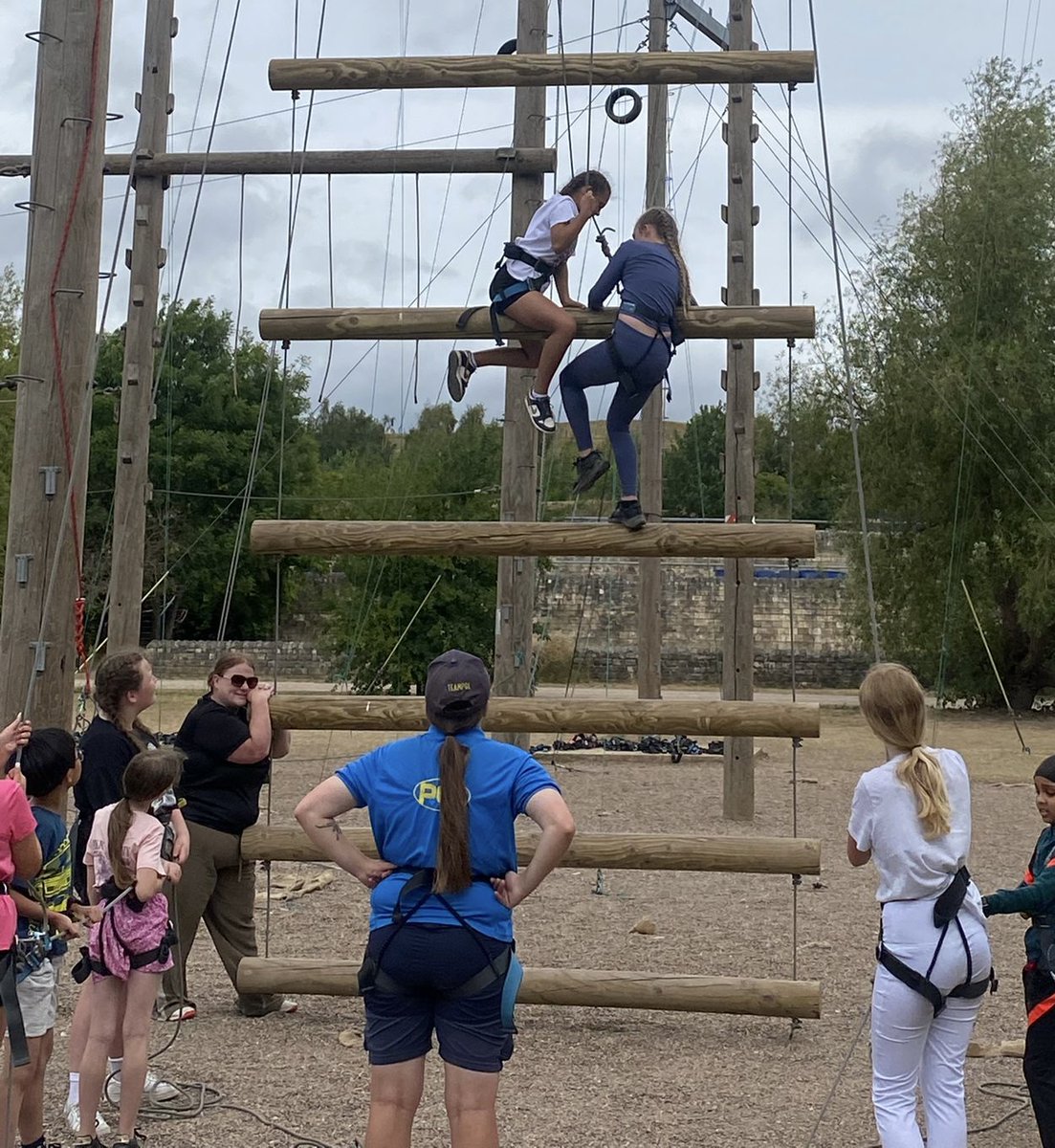 _Sandringham's tweet image. Scaling new heights on Jacob's Ladder. Are we afraid? Maybe a little bit but we are Sandringham and we are reaching for stars! @ExceedLP