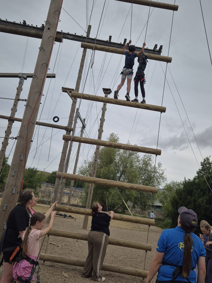_Sandringham's tweet image. Scaling new heights on Jacob's Ladder. Are we afraid? Maybe a little bit but we are Sandringham and we are reaching for stars! @ExceedLP