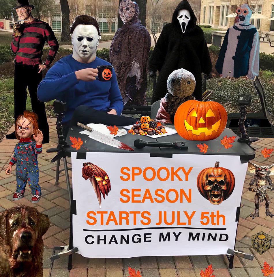 The 4th is over. It’s Spooky Time 👻 
#SpookySeason
