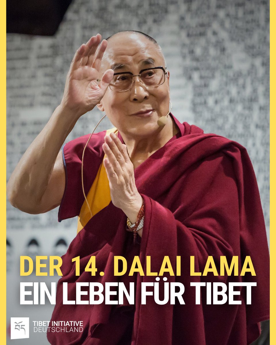 🎉 Heute wird der 14. Dalai Lama Tenzin Gyatso 90 Jahre alt. Wir gratulieren ihm herzlich!