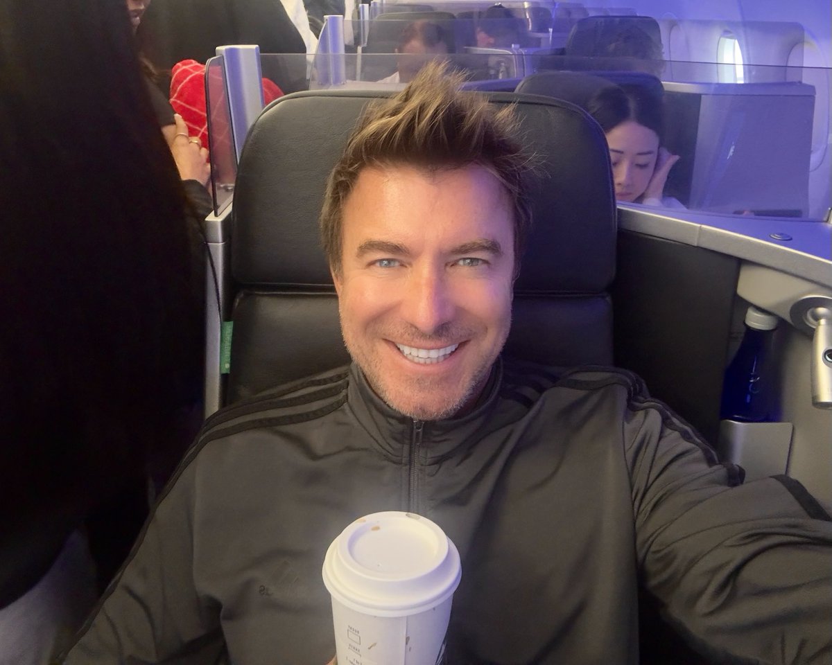 Good morning from the plane. See you soon NYC.