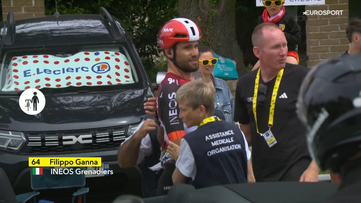 Filippo Ganna abandons #TDF2025