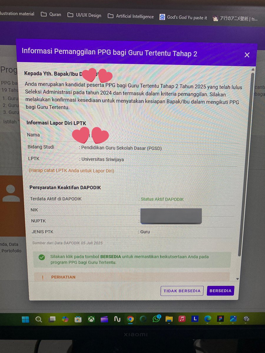 evecoo's tweet photo. Alhamdulillah akhirnya kepanggil program profesi di UNSRI🥹 sangatt bersyukur dengan semua rezeki di tahun ini. Semoga lancar semuanya dan semakin semangat mengabdi💗 https://t.co/17h4irhtTb