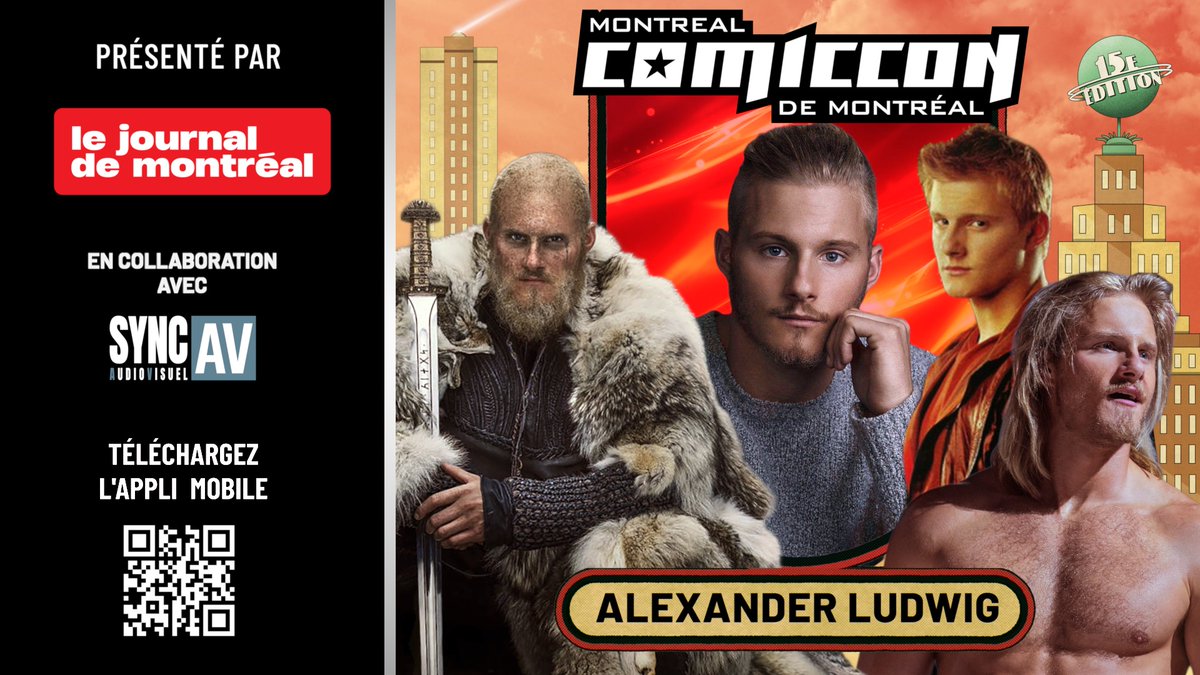 🎤Ne manquez pas Alexander Ludwig sur scène à 15 h 30 dans la salle de conférence principale 516C, présentée par Le journal de Montréal!
***
🎤Don’t miss Alexander Ludwig on stage at 3:30 p.m. in Main Events, 516C, presented by Le journal de Montréal!