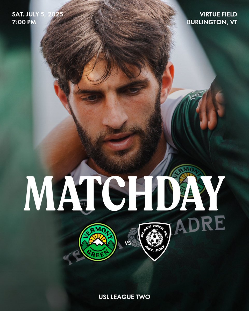 Matchday in Burlington, Vermont.

The Green will take on Black Rock FC tonight at a jam-packed Virtue Field as the regular season enters its high-stakes final stretch.

All out for the Boys in Green!