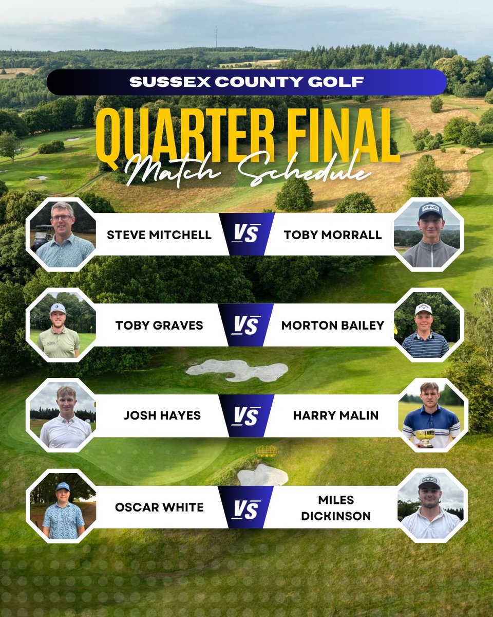 Sussex County Golf (@sussexc_golf) on Twitter photo Sussex Amateur - Quarter Finals
Quarter final matches teed off from 1:30 at <a href="/CowdrayGolf/">Cowdray Golf</a> after some very exciting matches this morning
For live scoring click here;
golfgenius.com/pages/11747138… Sussex Amateur - Quarter Finals
Quarter final matches teed off from 1:30 at <a href="/CowdrayGolf/">Cowdray Golf</a> after some very exciting matches this morning
For live scoring click here;
golfgenius.com/pages/11747138…