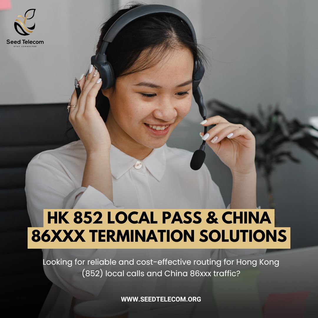 seedtelecomorg's tweet image. HK 852 Local Pass &amp;amp; China 86xxx Termination Solutions

Perfect for wholesale #carriers, call centers, and telecom providers seeking trusted Asia traffic termination.

📞 Connect globally. Terminate locally—with Seed Telecom.

#SeedTelecomSolutions