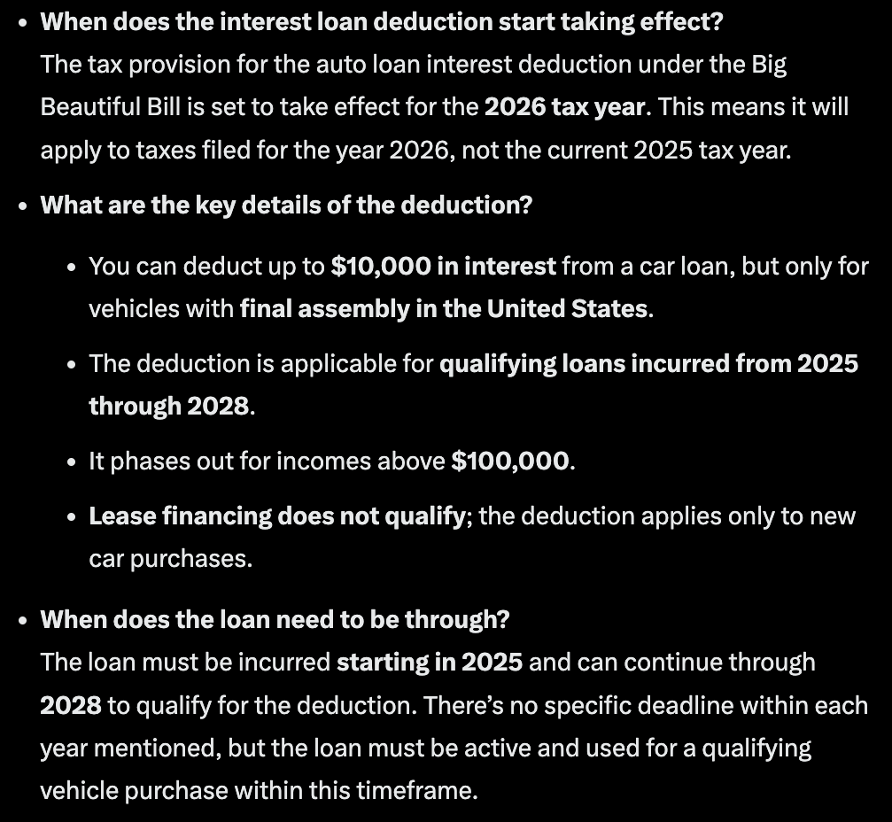 Micro2Macr0's tweet photo. You can get the $7,500 tax credit through September and maybe collect the interest deduction in the years ahead for that car purchase?

Seems like a no brainer to buy a @Tesla RIGHT NOW!!!  $TSLA https://t.co/cpOXguFHnN