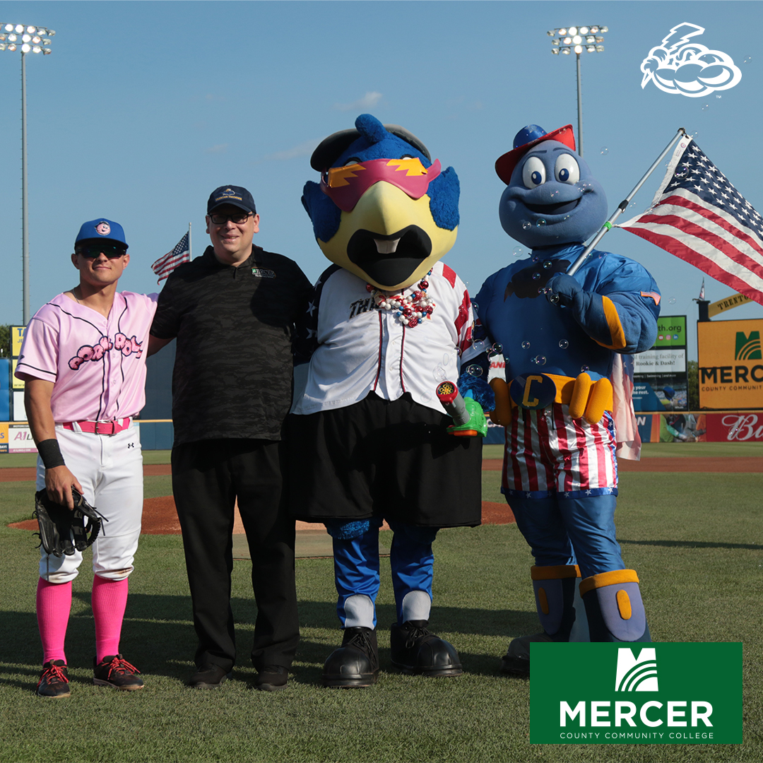 Trenton Thunder⚡ (@trentonthunder) on Twitter photo Representing <a href="/MercerCollege/">Mercer County Community College</a> tonight was Chef & Professor Frank Benowitz!
Chef Benowitz of the HRIM & Culinary Programs at MCCC had the distinct honor & pleasure of representing MCCC as Student Government President on May 9, 1994, for the very 1st Trenton Thunder Stadium game. Representing <a href="/MercerCollege/">Mercer County Community College</a> tonight was Chef & Professor Frank Benowitz!
Chef Benowitz of the HRIM & Culinary Programs at MCCC had the distinct honor & pleasure of representing MCCC as Student Government President on May 9, 1994, for the very 1st Trenton Thunder Stadium game.
