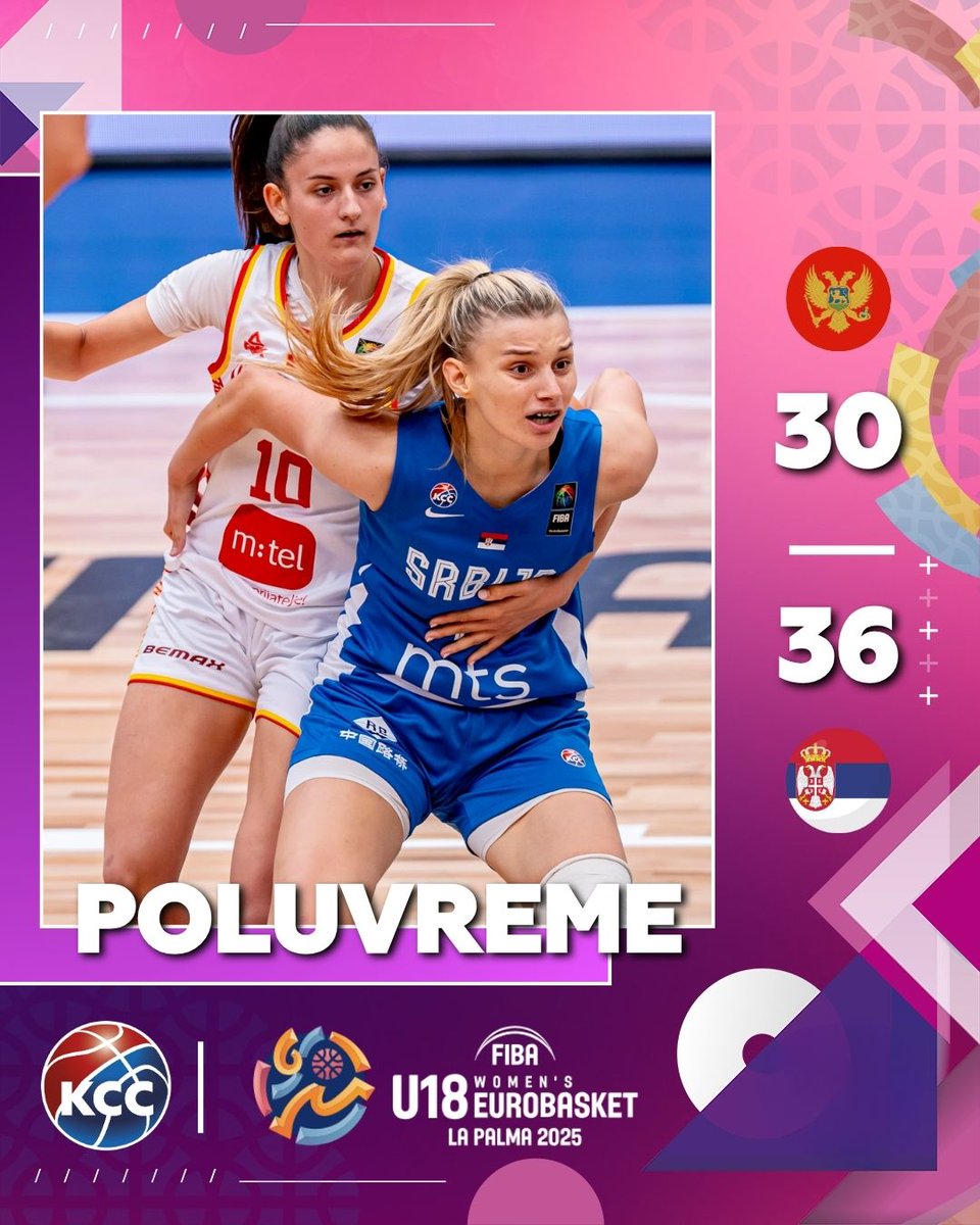 Ženska U18 reprezentacija Srbije vodi na poluvremenu prve utakmice U18 Evropskog prvenstva‼️🇷🇸