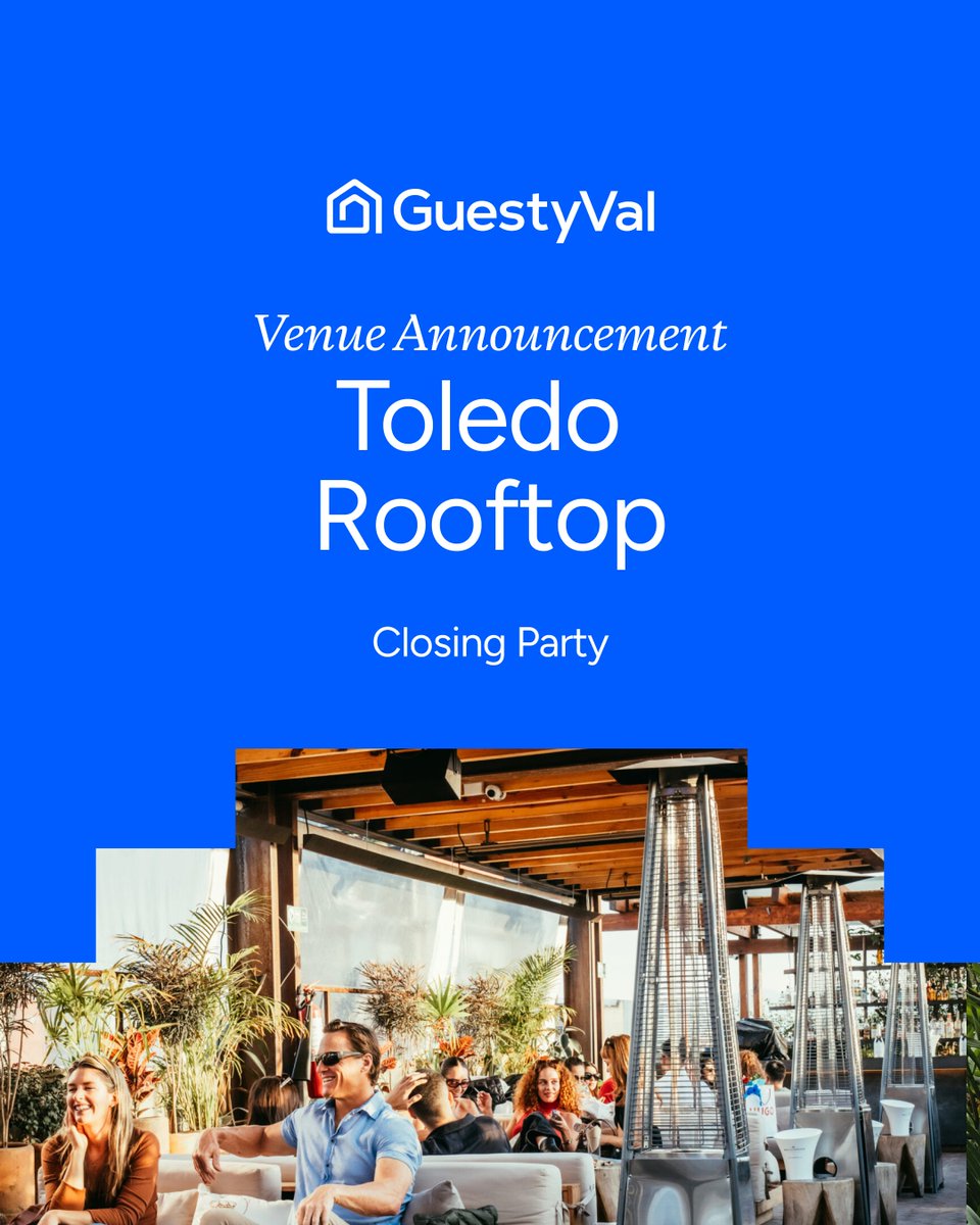 We’re ending GuestyVal on a high note - literally.

Our closing party is heading to Toledo Rooftop, where the views are panoramic, the cocktails are flowing, and the vibes are immaculate.

🎟 Get your ticket now: guestyval.com/?utm_source=or…
📍 Sept 10–12 | Mexico City