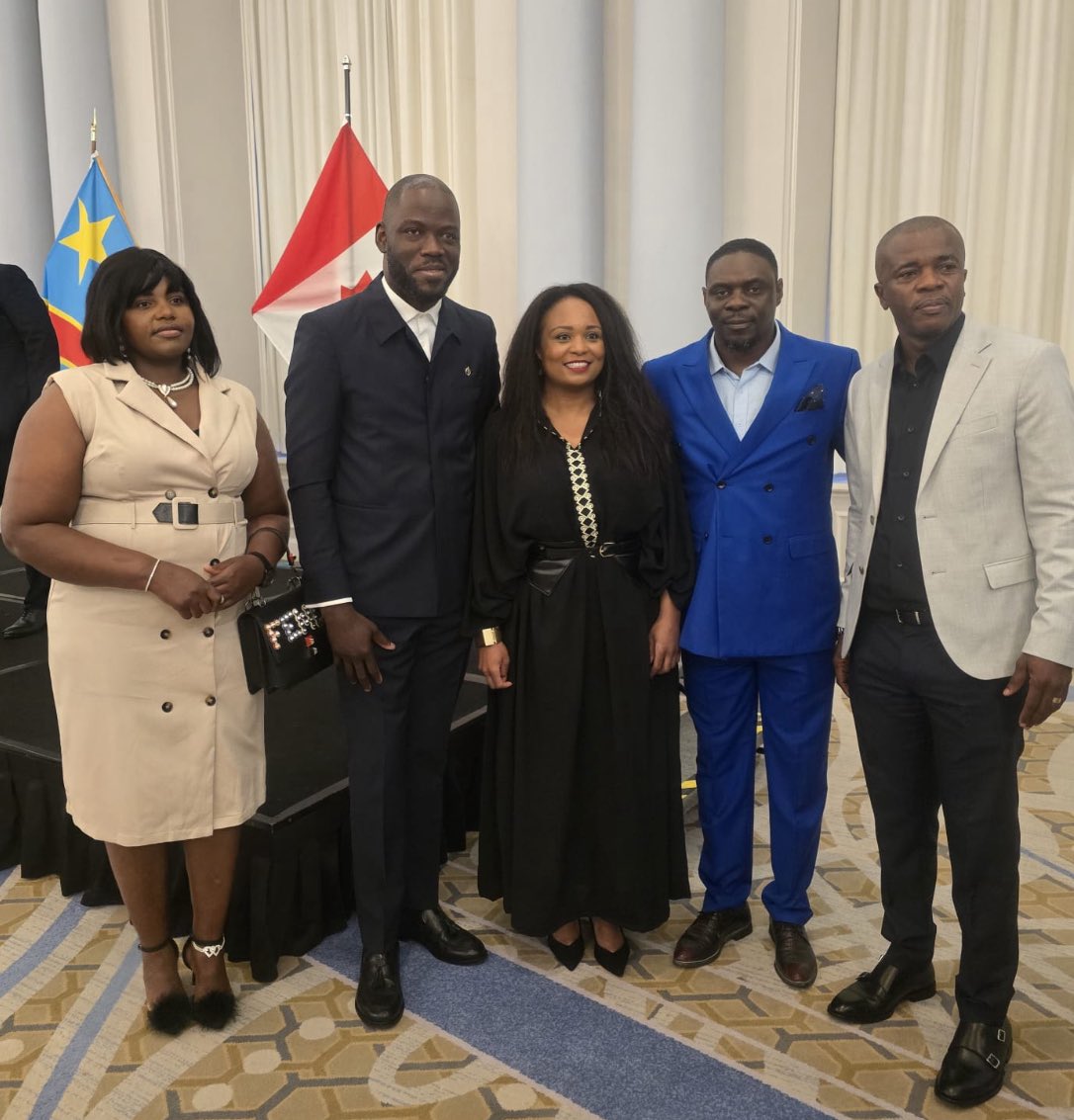 C’était 1 plaisir d partager 1 moment d’échange  sur la RDC à la soirée Lipanda au Canada avec le Président de la communauté Congolaise Raymond, le député canadien Olivier Ntumba ainsi que la Conseillère Municipale de Montréal Affine Lwalalika tous d’origine Congolaise