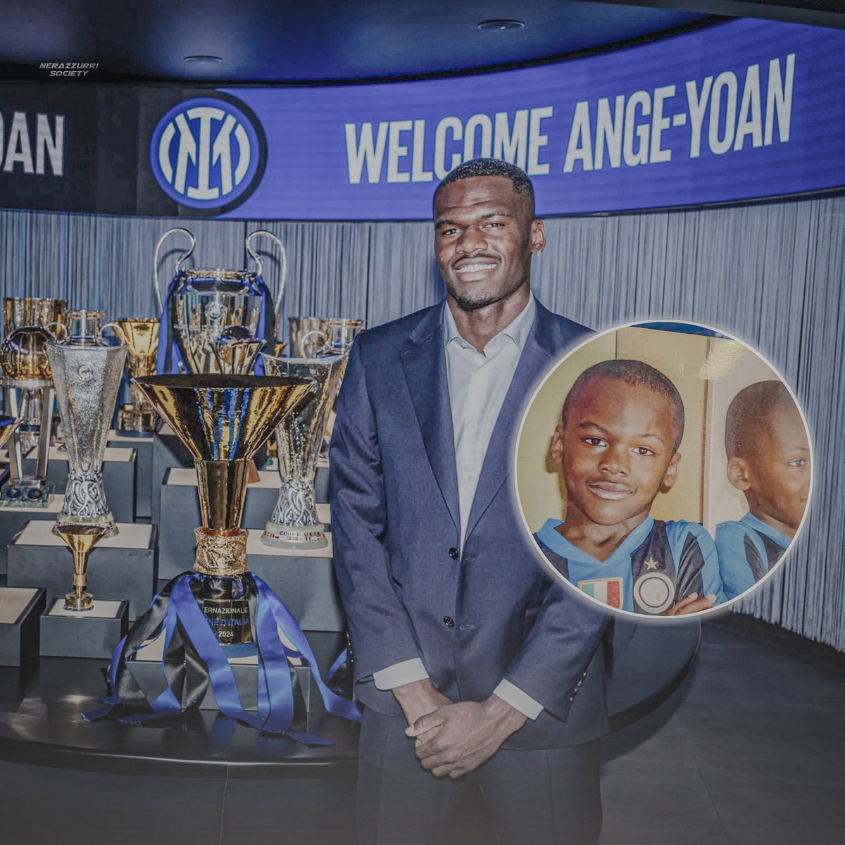 🗣️ Bonny: "It still feels unreal. Joining Inter is a childhood dream come true. Forza Inter!' 🖤💙