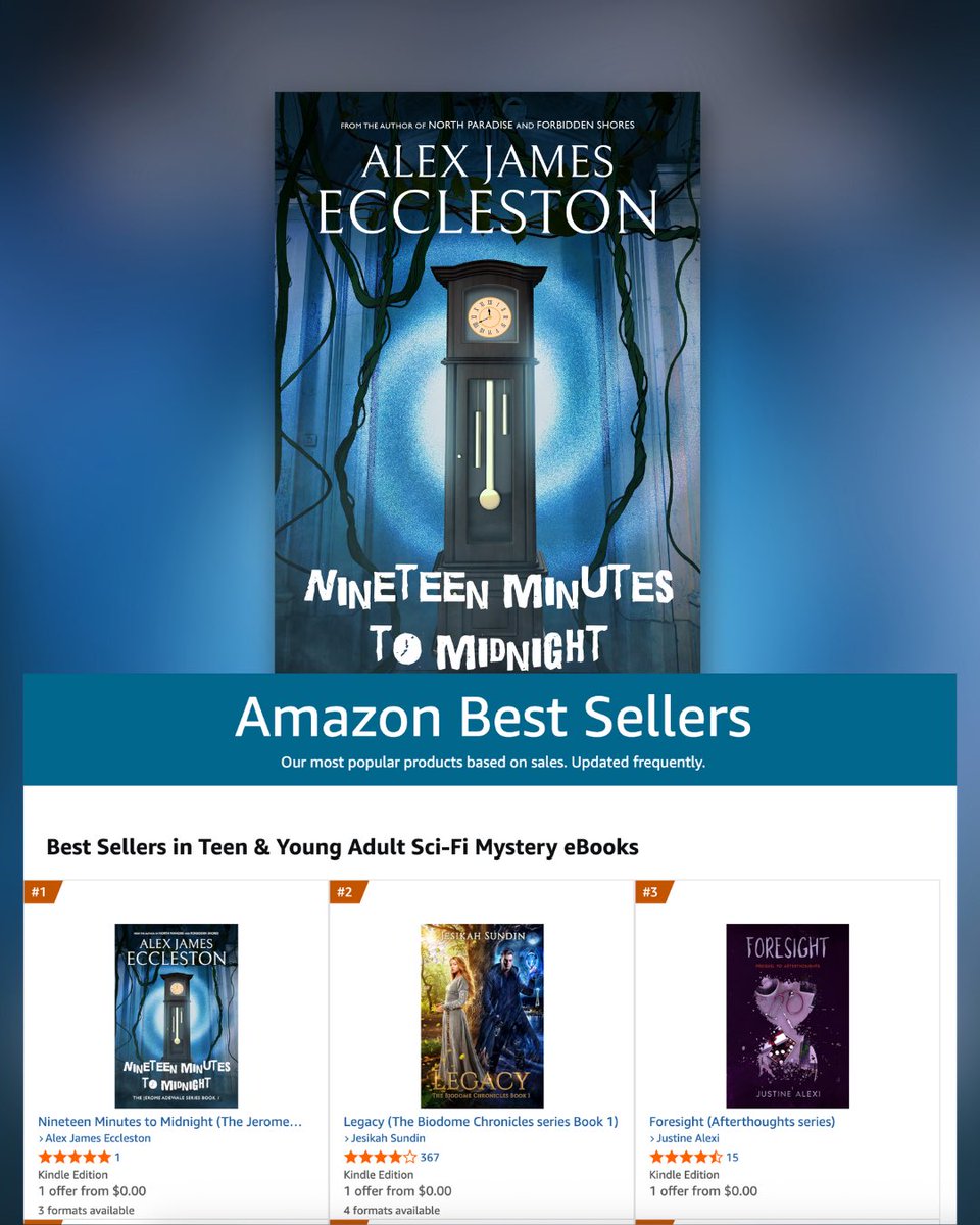 🎉 Nineteen Minutes To Midnight is currently Number 1️⃣ on Amazon.com best sellers 🎉

A huge thank you to all who have picked up a copy so far!!

Pick up your copy here: shorturl.at/GZxoV