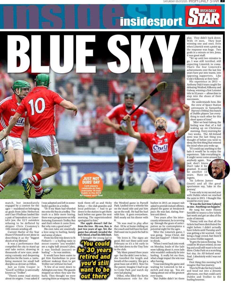 Roy Curtis (@roycurtis68) on Twitter photo Had never spoken to Eamonn 'Trollier' Dillon before this.
What a class act.
A man who breathes Dublin, Cabra and hurling.
Brilliant stories from a lovely fella.
Great insight on Dublin Cork.
<a href="/trollier10/">eamonn dillon</a>
<a href="/isfearranstar/">Irish Daily Star</a> Had never spoken to Eamonn 'Trollier' Dillon before this.
What a class act.
A man who breathes Dublin, Cabra and hurling.
Brilliant stories from a lovely fella.
Great insight on Dublin Cork.
<a href="/trollier10/">eamonn dillon</a>
<a href="/isfearranstar/">Irish Daily Star</a>