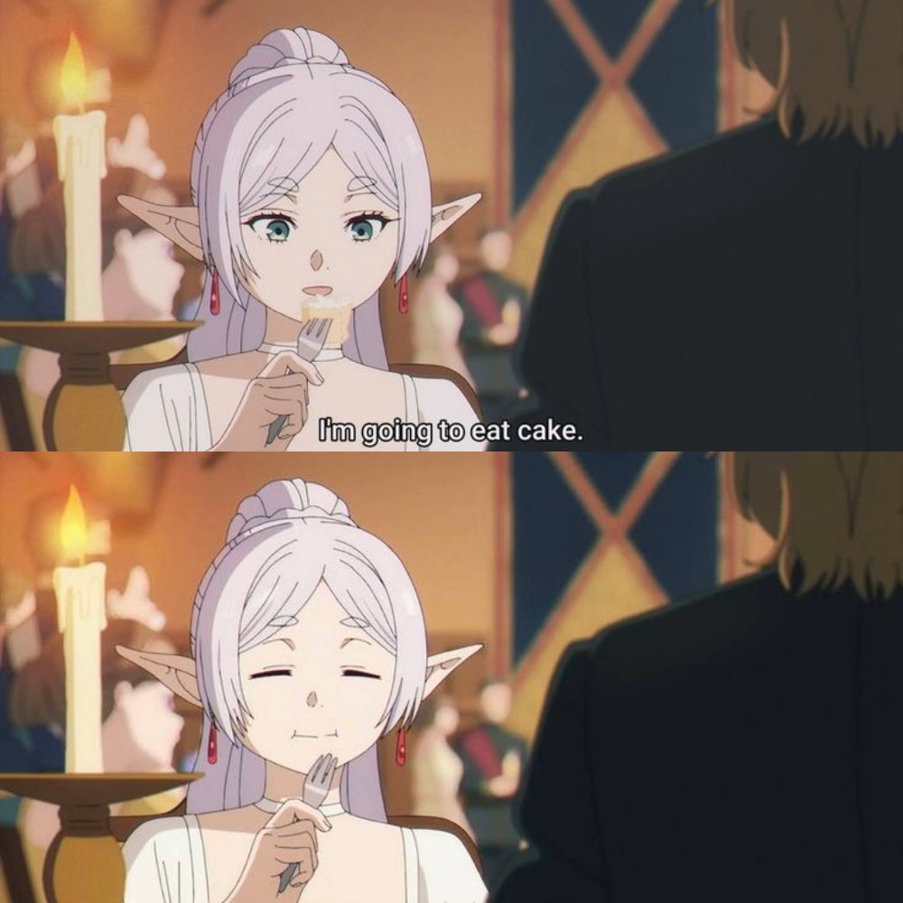 GifsAnime_'s tweet photo. Frieren mood 🤣🤍 https://t.co/dYOhz9O5OE