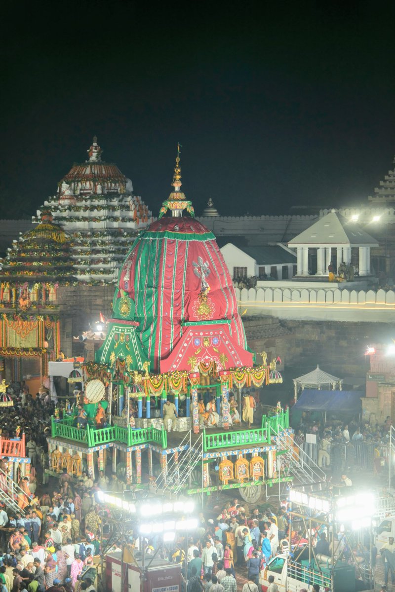JagannathaDhaam's tweet photo. #RathaJatra2025 #RathaYatra2025 #ShreeJagannathaDhaam #BahudaYatra https://t.co/nH7W1x2GZk