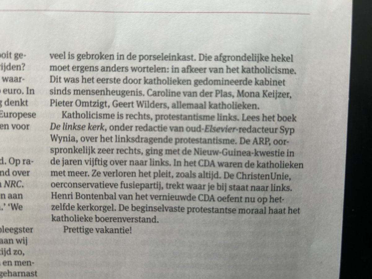 .⁦<a href="/ewmagazinenl/">EW</a>⁩ van 3 juli
Martin Sommer:
Lees het boek De Linkse Kerk 
⁦⁦<a href="/NUnl/">NU.nl</a>⁩ ⁦<a href="/NOS/">NOS</a>⁩