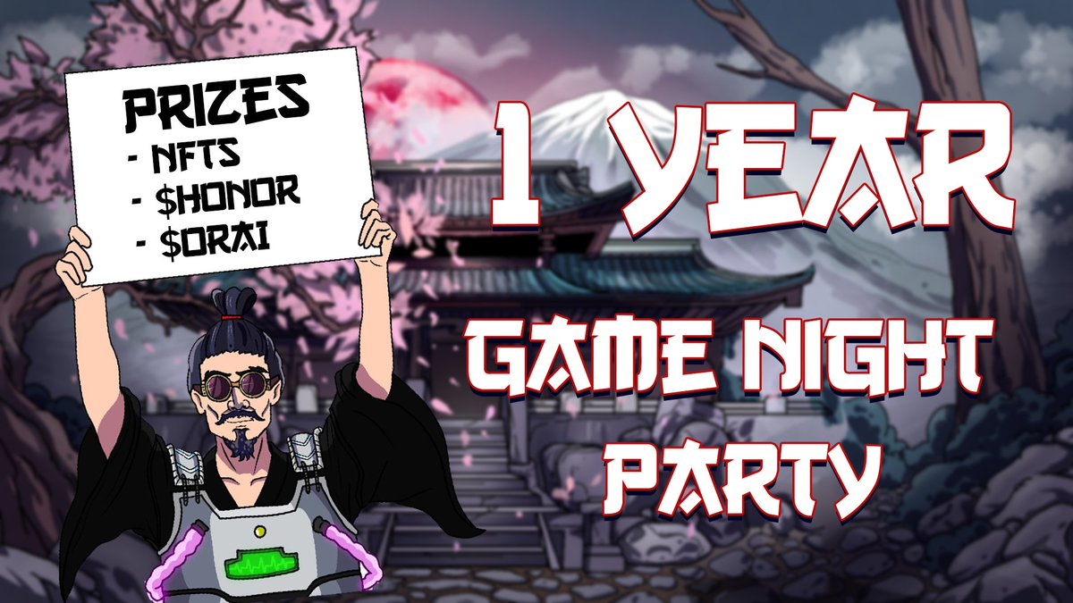 honorais's tweet image. Tomorrow 2 PM UTC.
On our Discord.
Games, money, NFTs.

Don&apos;t miss it, our anniversary will be HONORABLE!

#HONOR