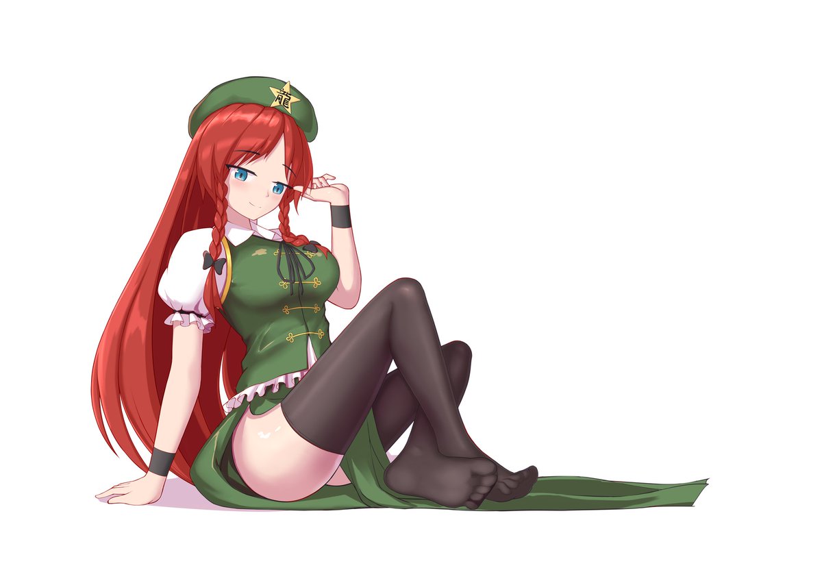 摸鱼，画点东方同人图
咱挺喜欢红美玲那种头脑简单的大姐姐（？）#東方Project #東方