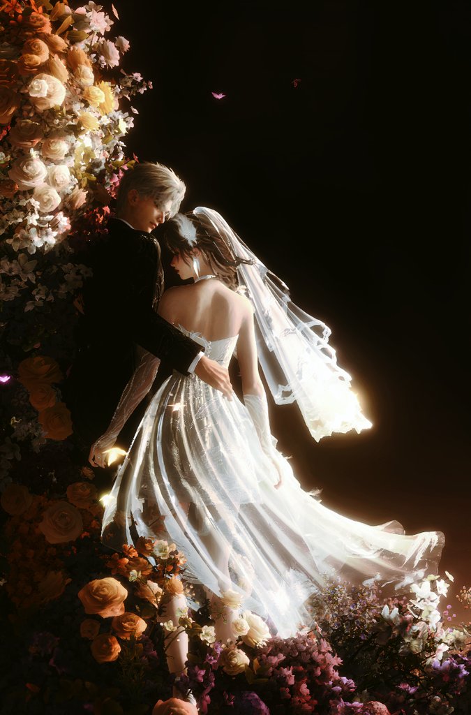 Lost in the beauty of the flowers
