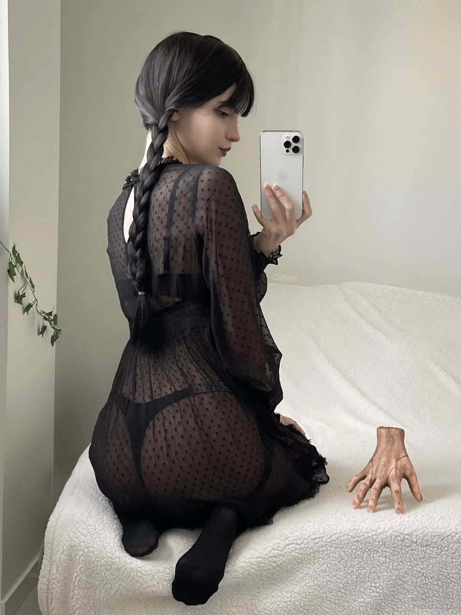 She's starting to wear transparent clothes.