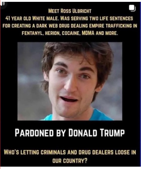 When they cry about drugs coming into the country..