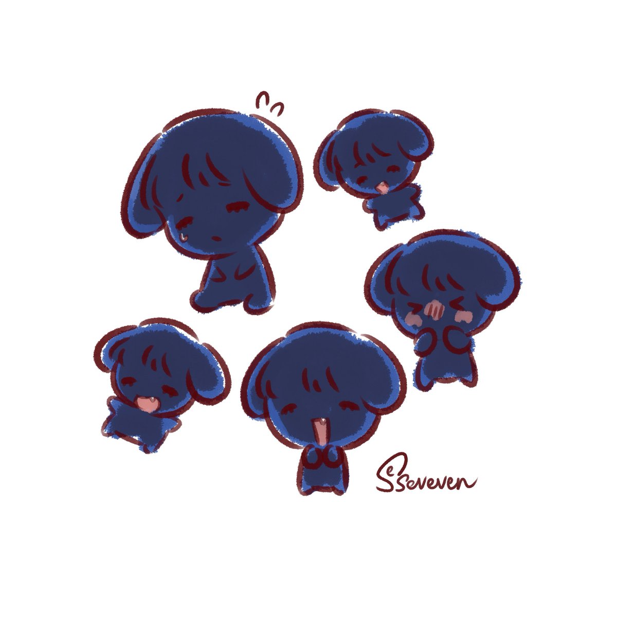 Seseveven's tweet image. 🖤🐰 doodle!
#ibannylove