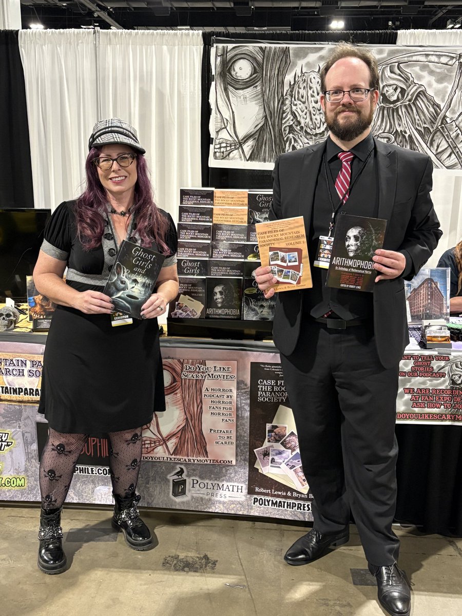 WindwalkerWrite's tweet image. Kickin’ it with @PolymathPress1 and the Rocky Mountain Paranormal Research Society at the Denver Fan Expo!
Come see me and leave a little more book-happy!
#Denver
#FanExpo #fanexpodenver