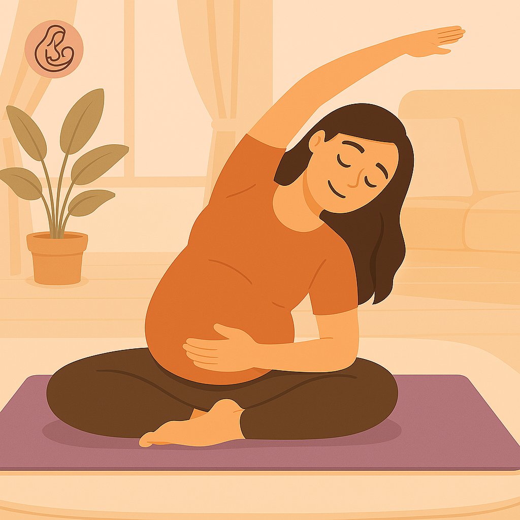 SayangMummyCom's tweet photo. Senaman ringan seperti prenatal yoga bantu lancarkan peredaran darah, tingkatkan stamina, kurangkan sembelit dan melegakan sakit belakang. Ikut rutin ringkas 15–20 minit sehari, dengar isyarat badan, dan elakkan aktiviti terlampau lasak. https://t.co/5ysCyCj7Sj