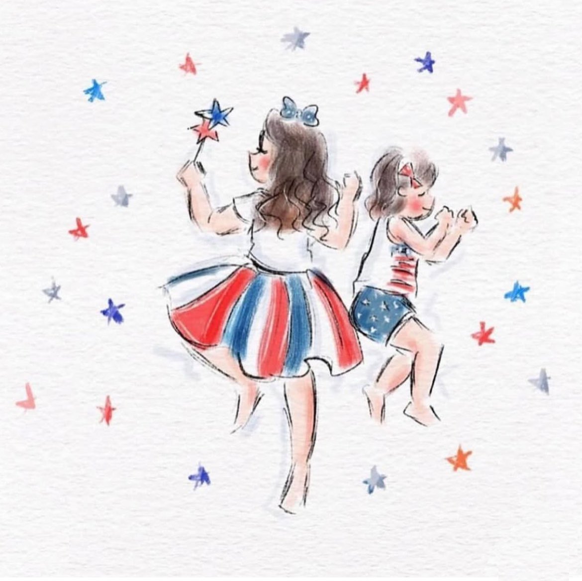 Lenillustration's tweet image. Happy 4th of July weekend