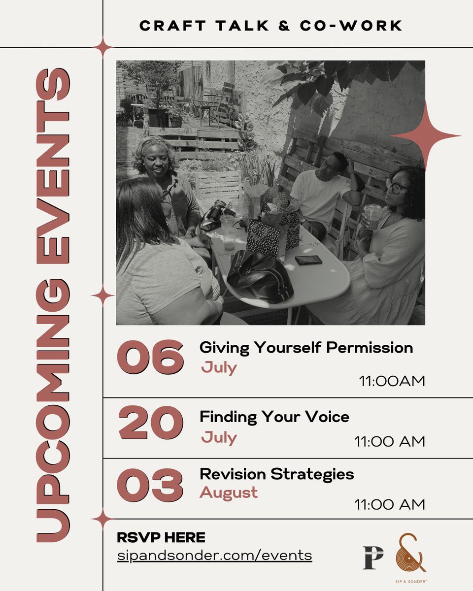 We have a host of events coming up this summer, including an in-person residency in Inglewood. permissiontowrite.org/events