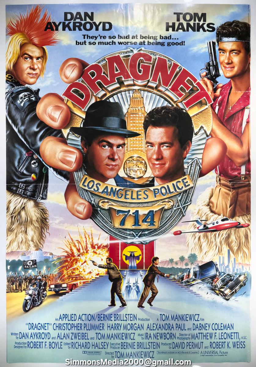 britmedia2000's tweet image. Dragnet
(1987)

The equally strait-laced and "by-the-book" nephew of Joe Friday must work with his more laid-back partner to solve a mystery

REF: SM/DRAGNET/CONCEPT/002
#TomHanks #DanAykroyd #Dragnet #ConceptPoster