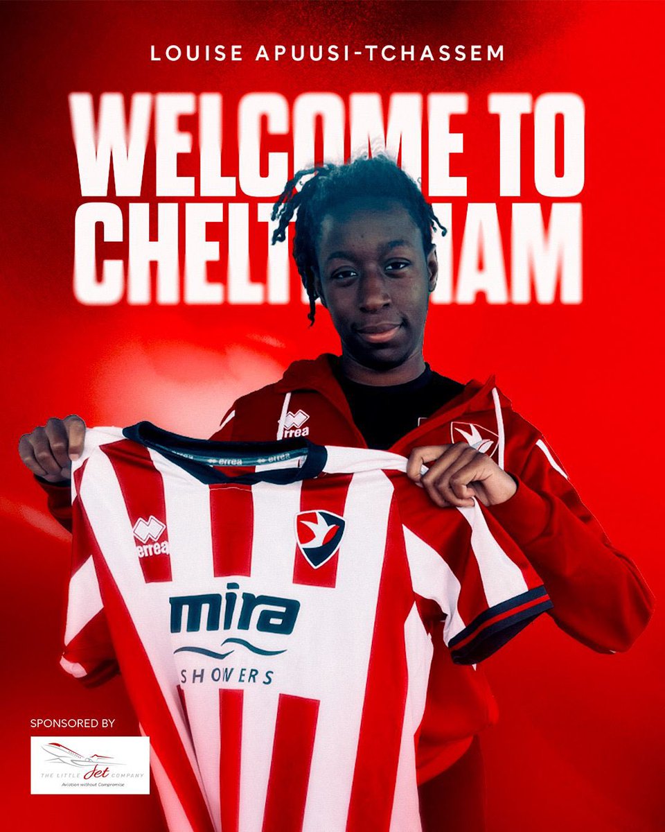 CTWFC are pleased to announce the permanent signing of striker Louise Apussi-Tchassem! 🔴👏

Welcome to Cheltenham, Louise! 🤩🔴

#CTWFC #FAWNL