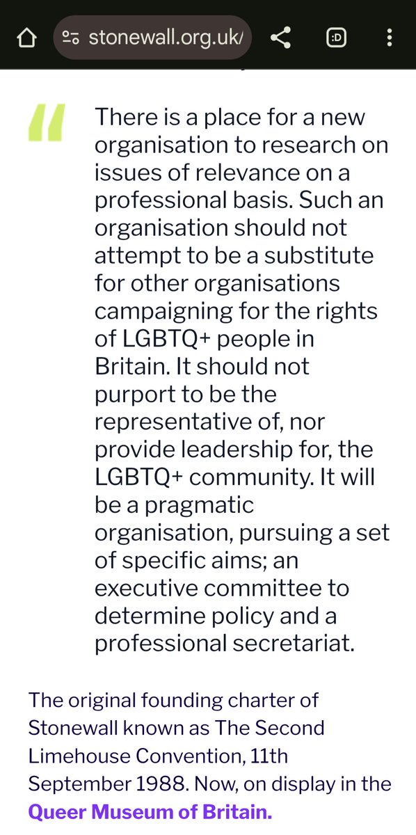 MForstater's tweet photo. Stonewall can't stop rewriting history...

Was the organisation really founded to campaign for "LGBTQ+" people? 🤔 https://t.co/AvgL8uYIwu