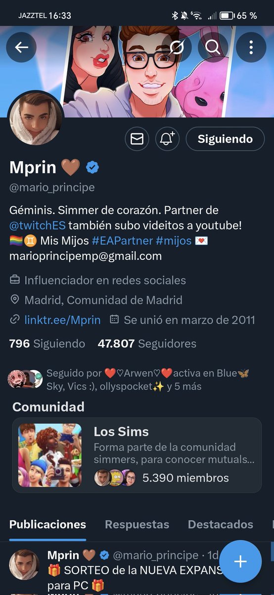 Judit59932077's tweet photo. @mario_principe @LosSimsES Muchas gracias por la oportunidad y el sorteo Mario!! ✨ https://t.co/Hdk9mPoITg