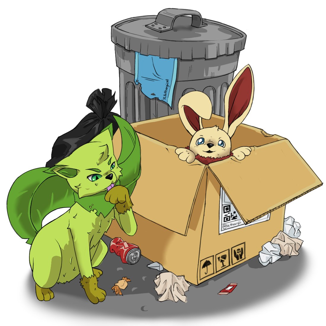😼🐰🗑️ (doodle)

#loomianlegacyart