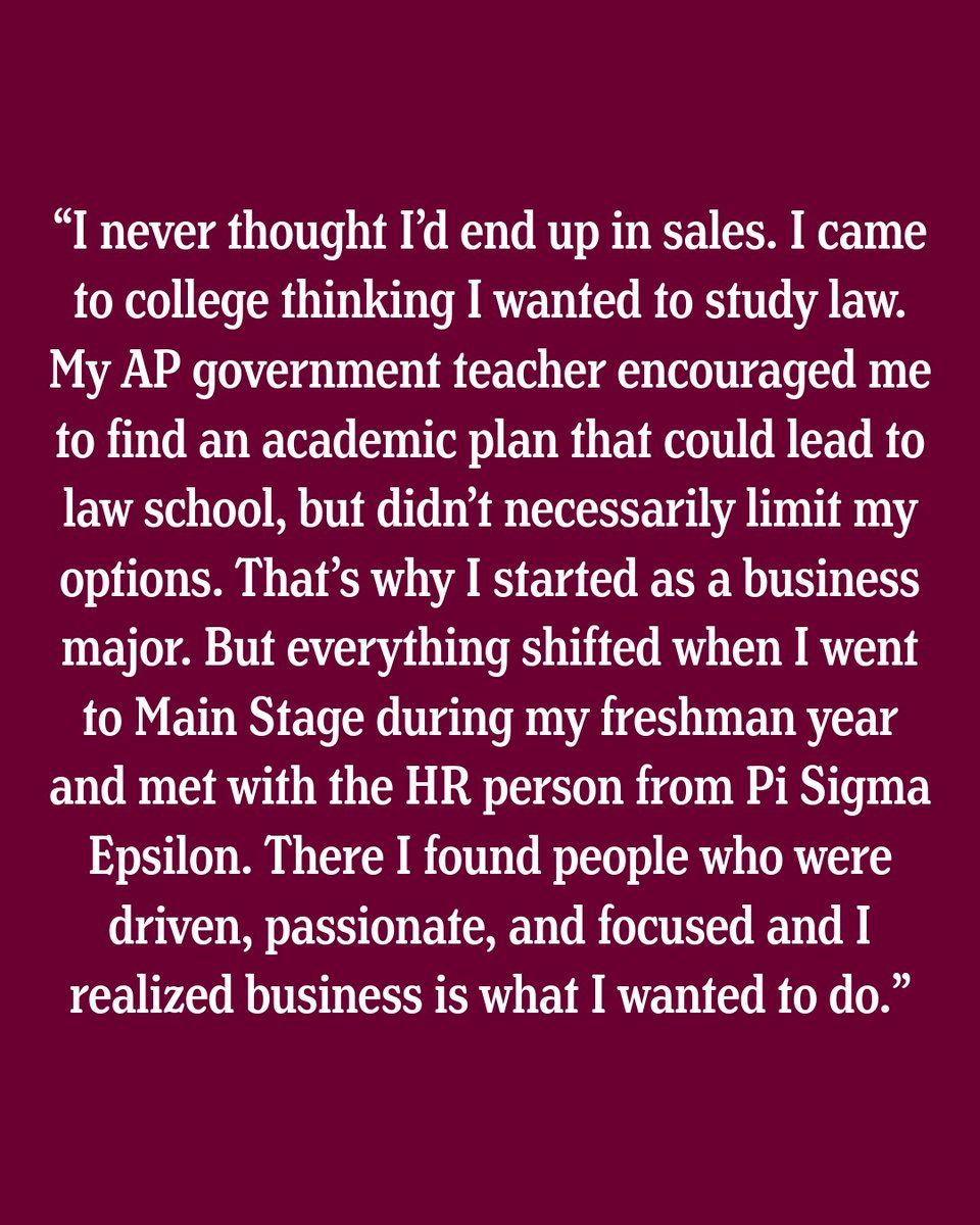 CMUniversity's tweet image. Sophomore Ethan Rauschert serves as the president of Pi Sigma Epsilon. As president, he&apos;s discovering how interpersonal relationships help impact sales and business.