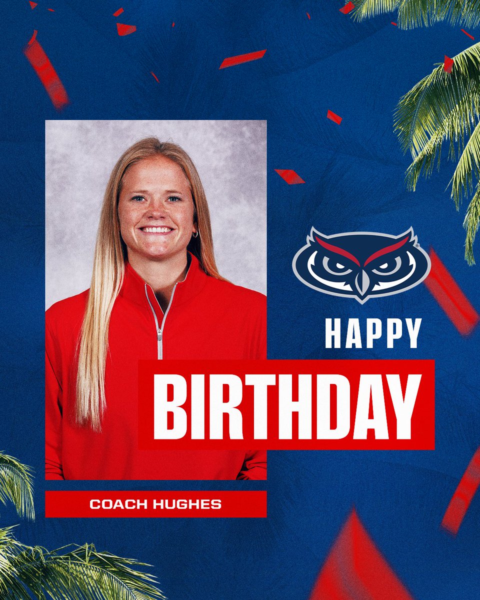 FAUWBB_Hoops's tweet image. Wishing Assistant Coach @achughey a happy birthday!! Hope you have a great day! 🥳🎉
#WIP🏝️