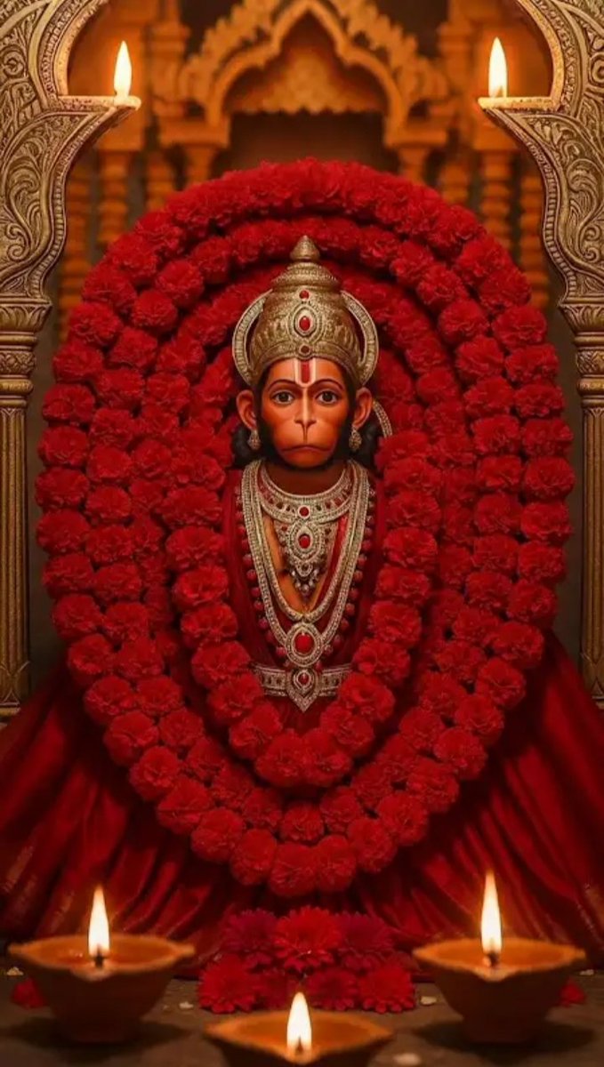 मनोजवं मारुततुल्यवेगं
जितेन्द्रियं बुद्धिमतां वरिष्ठम्।
वातात्मजं वानरयूथमुख्यं
श्रीरामदूतं शरणं प्रपद्ये॥
🚩जय श्री हनुमान 🚩
     
#JaiShreeRam 🙏