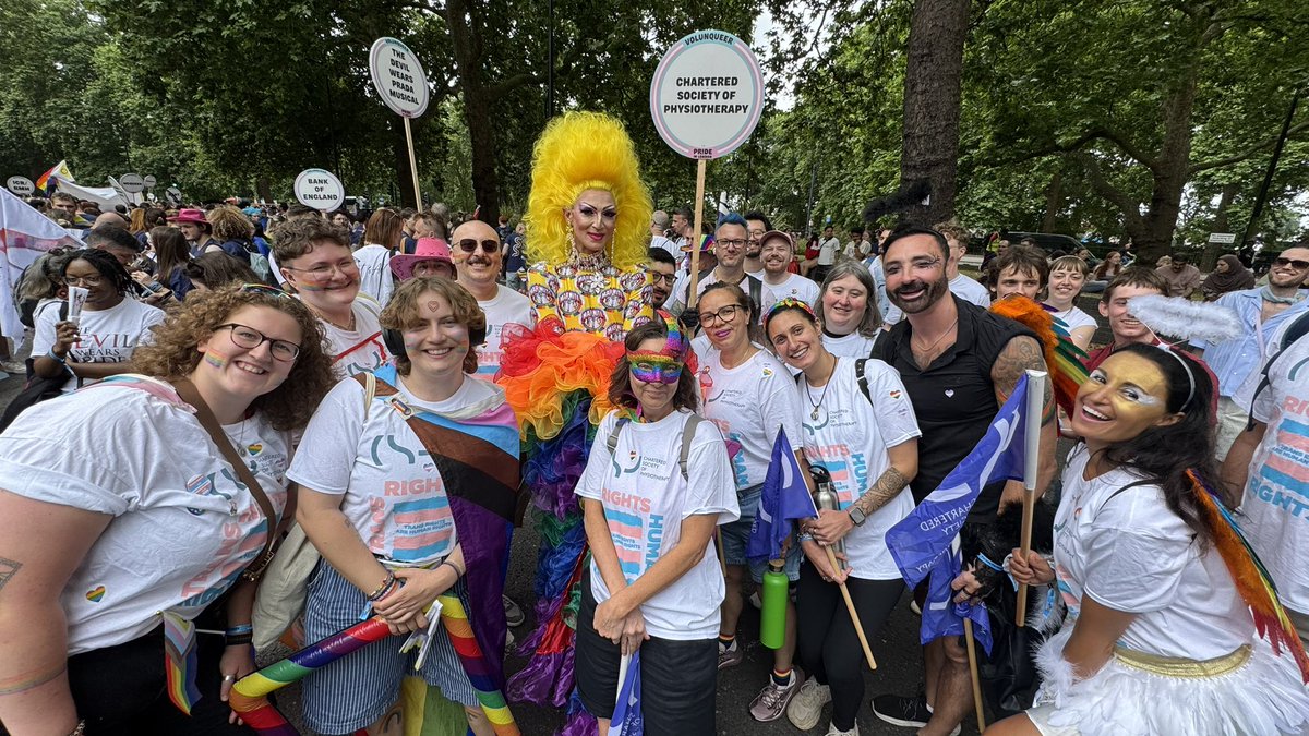We’re ready to represent <a href="/thecsp/">Chartered Society of Physiotherapy (CSP)</a> at <a href="/PrideInLondon/">Pride in London</a>