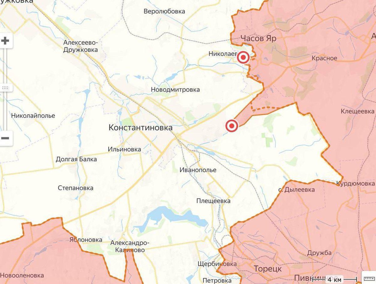 Chasov Yar • Konstantinovka

The Ukrainian Armed Forces are planning a cauldron in the near future. Requests from their forward units to leave the cauldron are not approved. The defense is collapsing.

Condottiero 🇷🇺 TG