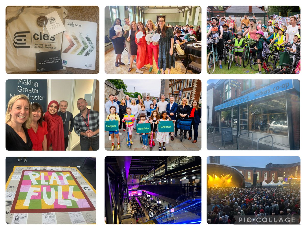evefrancisholt's tweet photo. Another active week in GM!
🚴‍♀️Rode to school with 200+ kids ♿️co-hosted MPs briefing 🌱met Welsh Future Generations team 🗣️spoke at Women’s Health &amp; Community Wealth Summits 🎶enjoyed Sounds of the City &amp; more—active travel, Coops, skills, play, youth voice &amp; Great North.❤️#TeamGM https://t.co/RjrCkXToBe