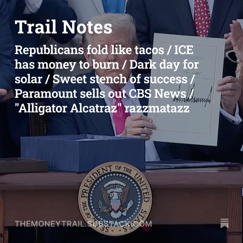 Check out Money Trail’s wrap-up of this week’s highlights and lowlights here: themoneytrail.substack.com/p/trail-notes-…