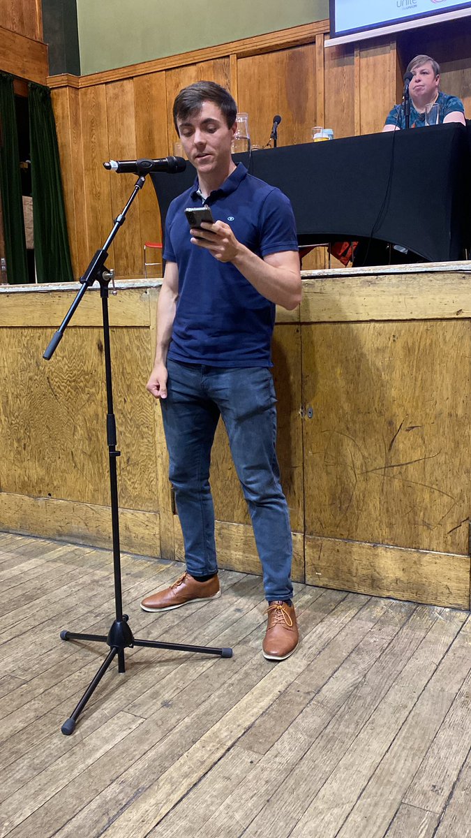 Sezla's tweet image. Dave Ellis from Birmingham gives example of trade union solidarity with the bin workers in @unitetheunion on strike such as from @fbunational and makes case to build on that with more solidarity action. Unite against the attacks on jobs and conditions! #nssn2025
