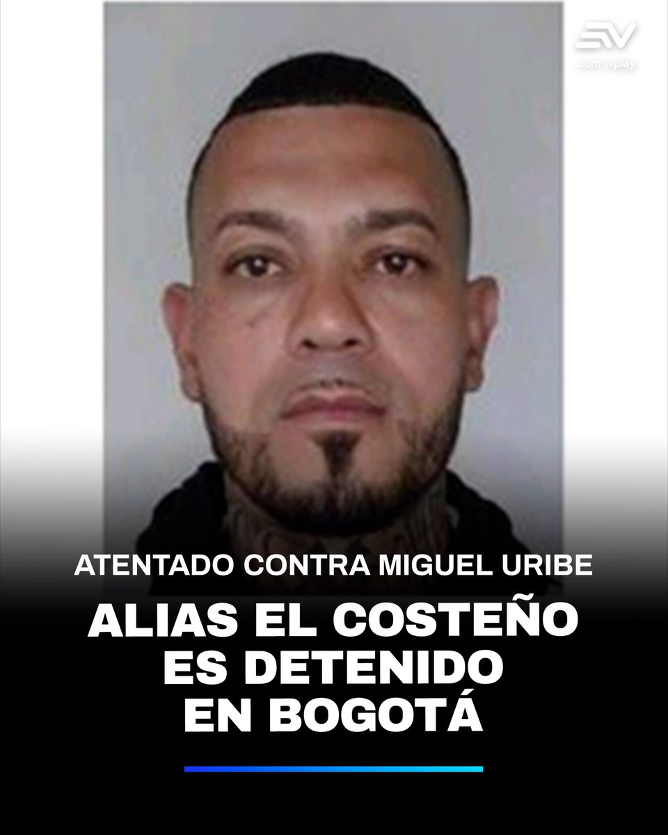 Elder José Arteaga Hernández habría sido el encargado de la logística para cometer el atentado contra Miguel Uribe. Más información▶️ bit.ly/44xsMhU
