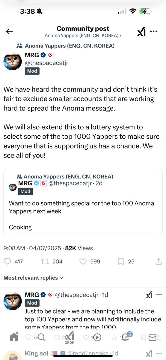 Bullish week coming for Anoma yappers. 

Guaranteed access/preference for the top 100 yappers + randomized access for 101-1000 yappers. 

Anoma has a confirmed a testnet is scheduled to drop this month, could be early access ( similar to succinct ) or a WL for a rumoured NFT