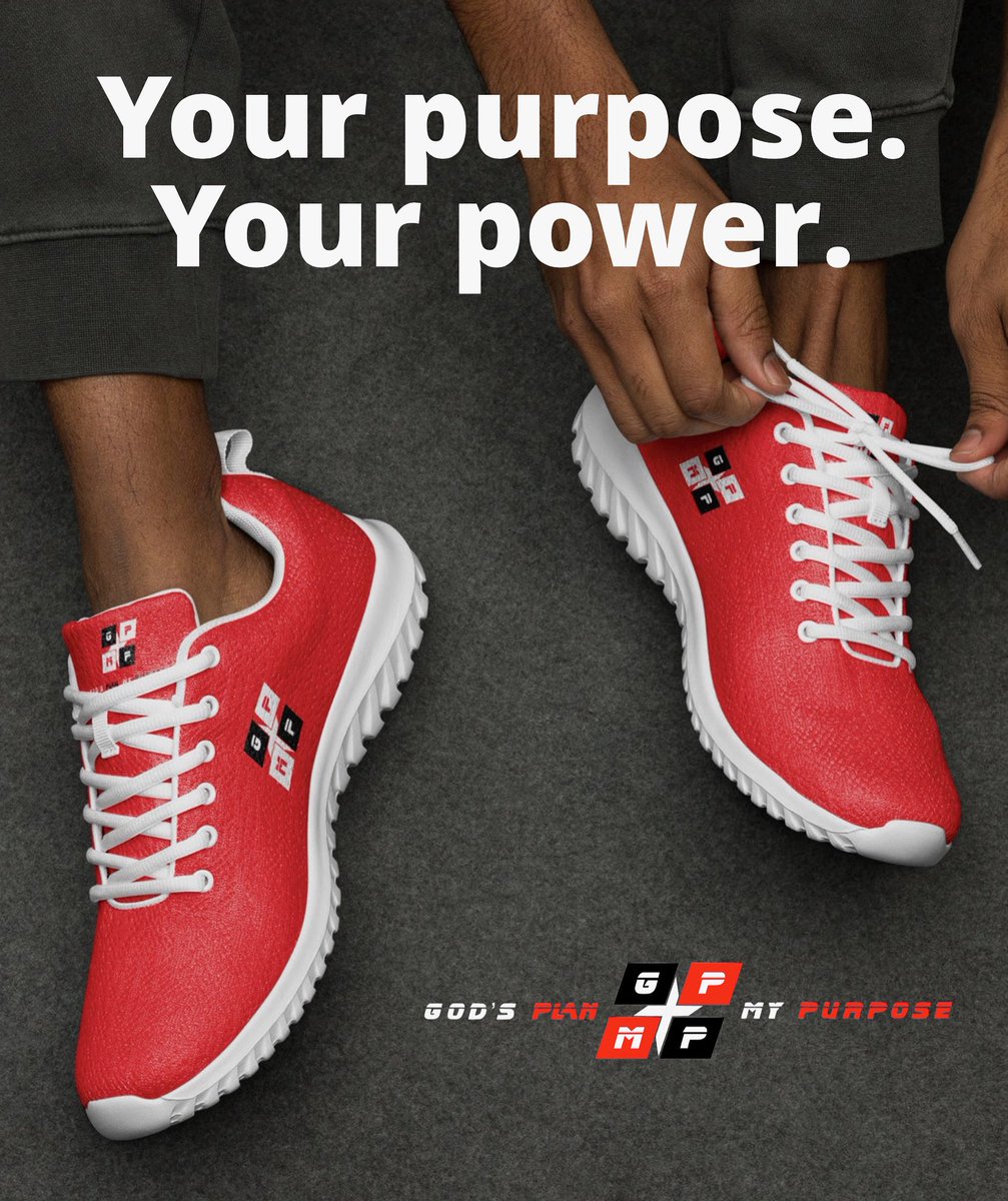 🧨👊💯🙏 Ready to conquer your week? Our GP:MP Red FlyKnit Athletic Shoes are engineered to keep you moving forward no matter what life throws your way.

Get yours today!

godsplanmypurpose.com/products/gpmp-…