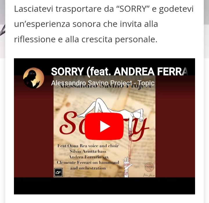 #alessandrosavinoproject #sorry 

radioclickdigital.com.ar/alessandro-sav…

#Argentina