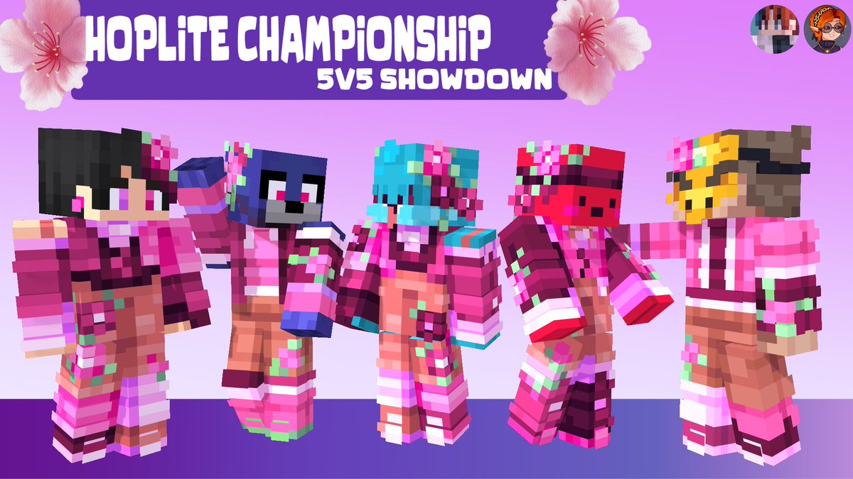🌸Hoplite Showdown S4 - Team Sakura Skins🌸
Collab w/ <a href="/TotallyVelvet/">Velvet (Brain full of minecraft)</a>!

&gt; downloads in the replies &lt;
Luv rts &lt;3

[<a href="/Speshel_/">Speshel</a> <a href="/Juglynugs/">judelow</a> <a href="/scotteh26/">scotteh</a> <a href="/WoIfeei/">Wolfeei</a> <a href="/FerreMC3/">FerreMC</a>]
